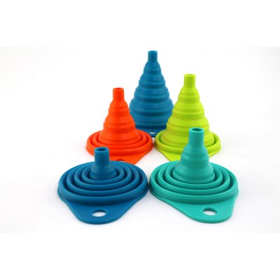 High Quality Customized Kitchen Folding Wholesale Kitchenware Foldable Silicone Funnel