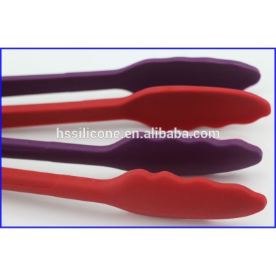 Stainless Steel Coated Silicone BBQ Tongs